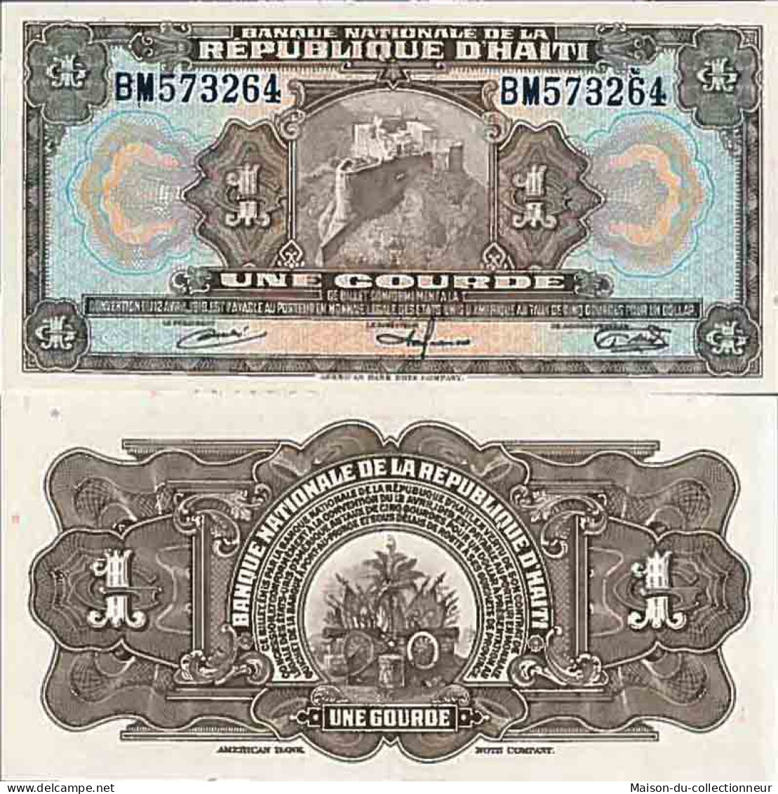 Billet De Banque Collection Haiti - PK N° 185 - 1 Gourde - Haiti