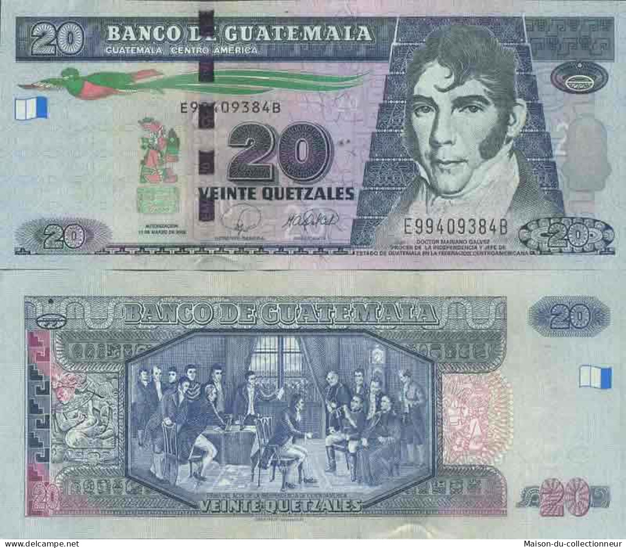 Billet De Banque Collection Guatemala - PK N° 118 - 20 Quetzal - Guatemala