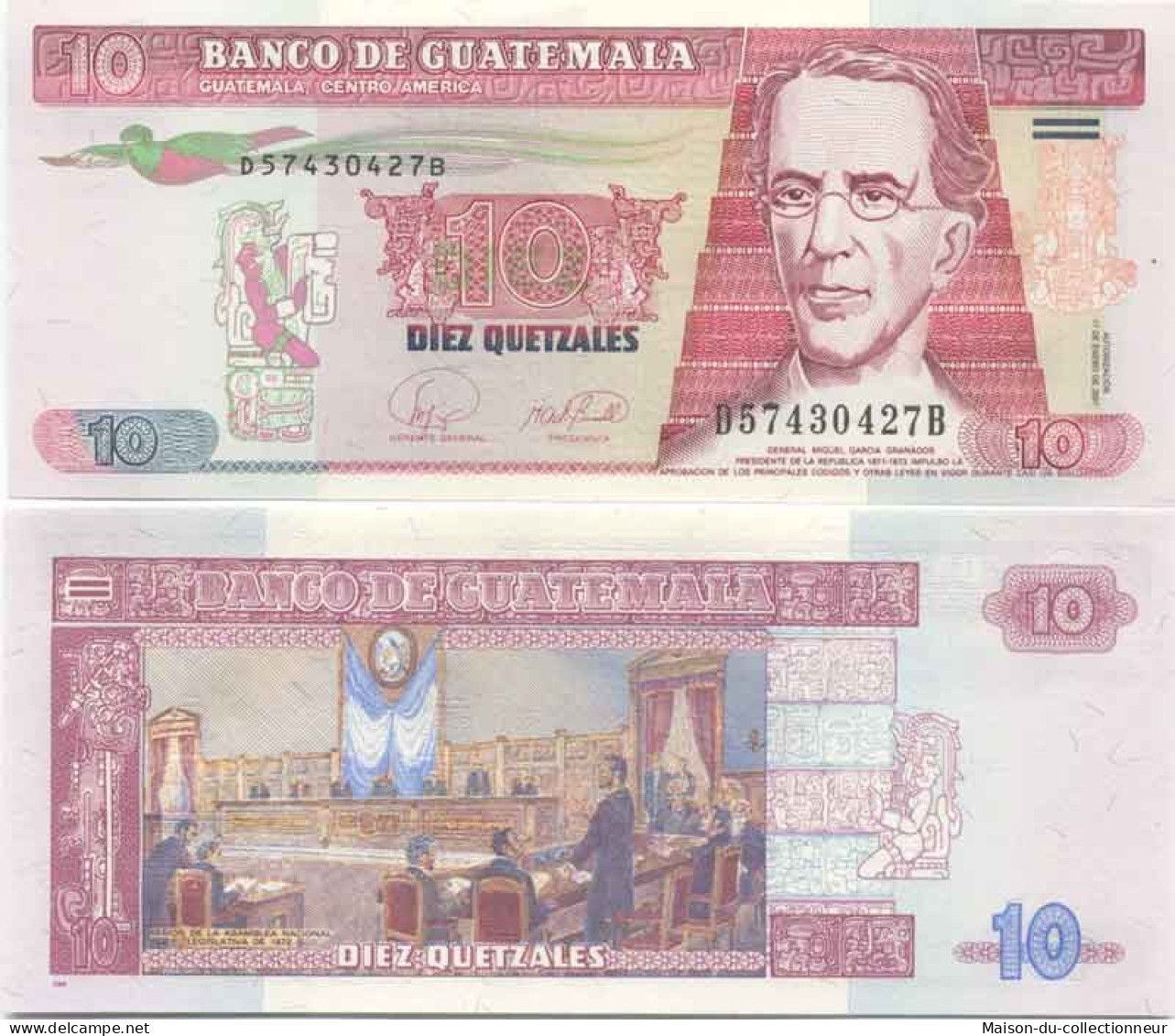 Billet De Collection Guatemala Pk N° 112 - 20 Quetzal - Guatemala