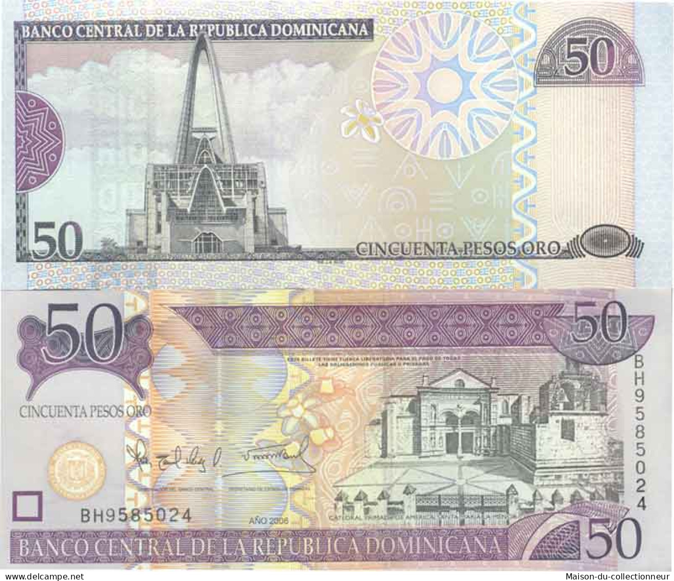 Billet De Banque Collection Dominicaine Repu. - PK N° 176 - 50 Pesos - Repubblica Dominicana