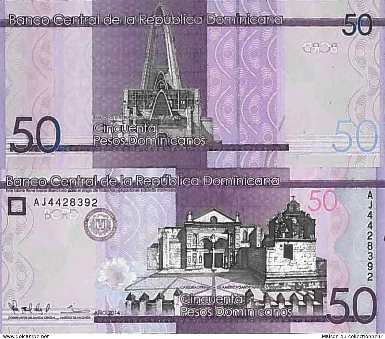 Billet De Banque Collection  Republique Dominicaine - PK N° 189 - 50 Pesos - Dominicaine