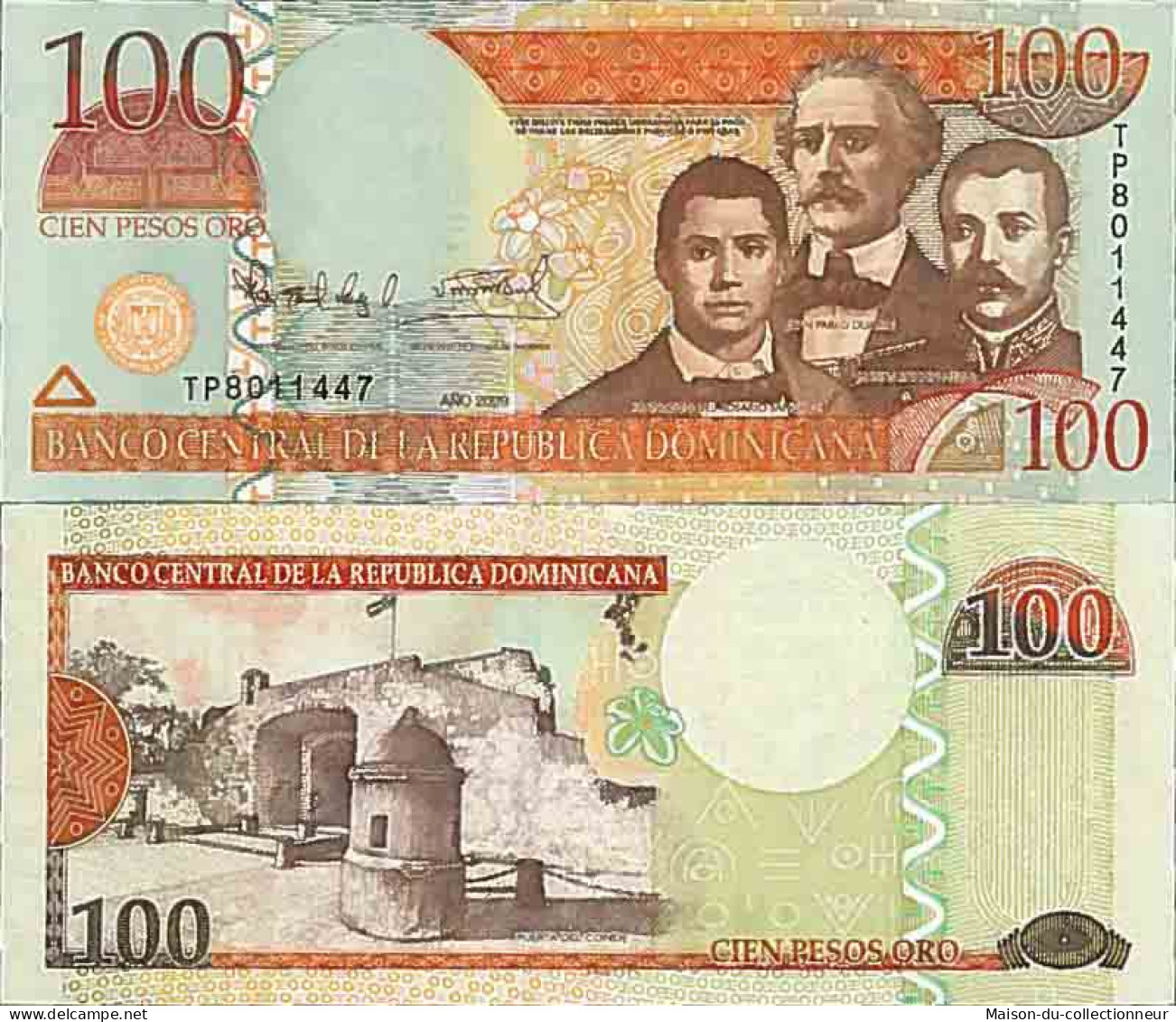 Billet De Banque Collection Dominicaine Repu. - PK N° 177 - 100 Pesos - Dominicaine