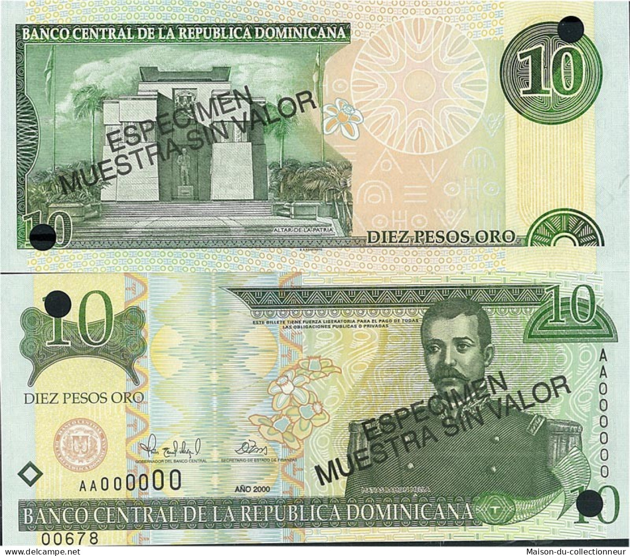 Billets De Banque Dominicaine Repu. Pk N° 159S - 10 Pesos - Dominicaine