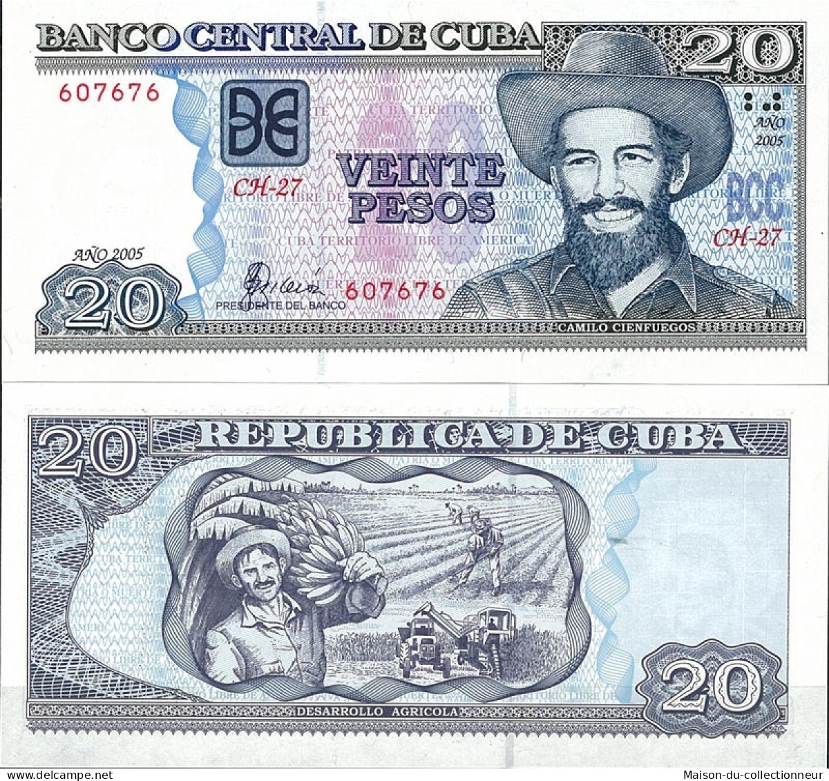 Cuba - Pk N° 122B - Billet De Banque De 20 Pesos - Kuba