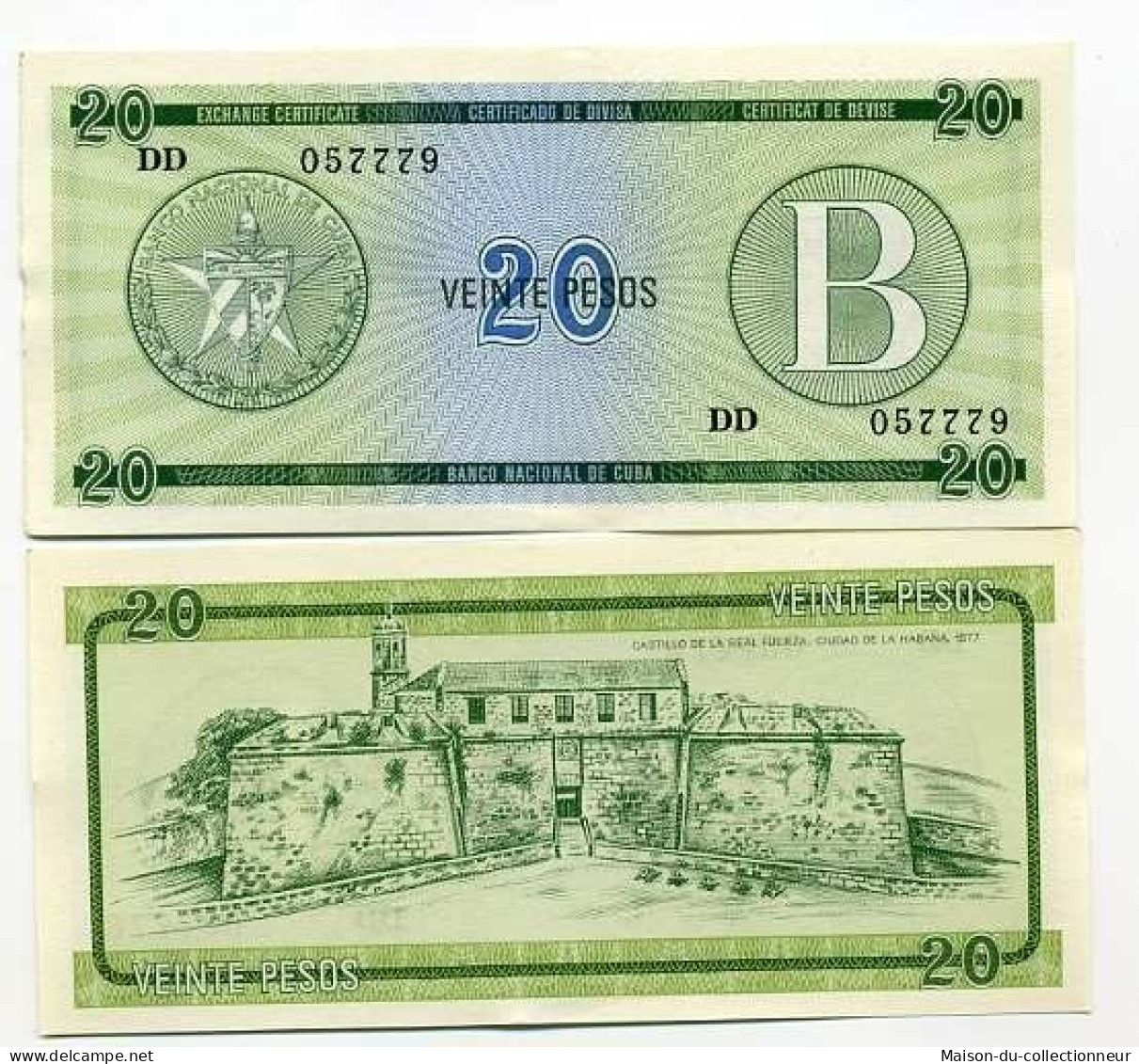 Billets Banque Cuba Pk N°  9 - 20 Pesos - Cuba