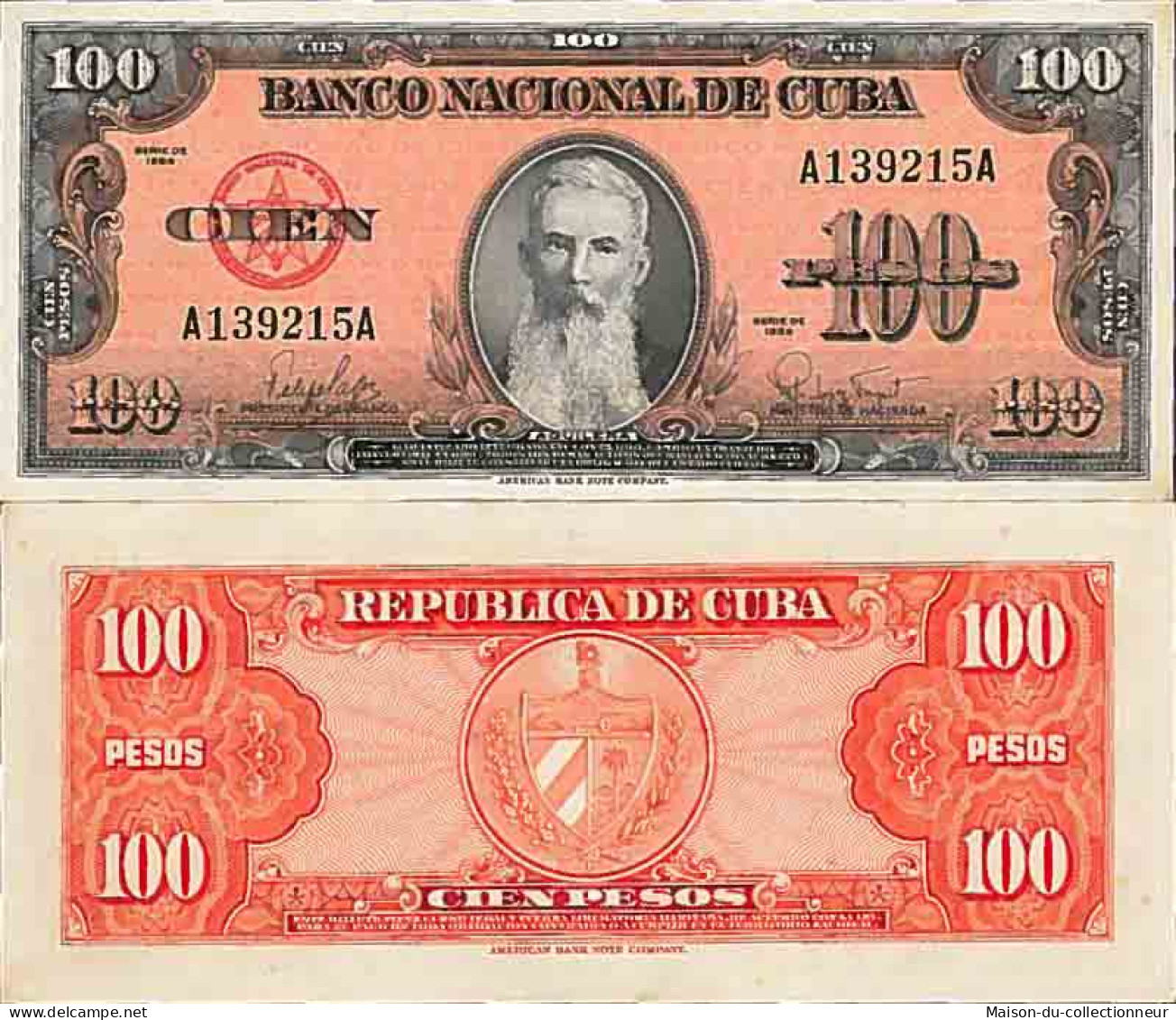 Billet De Banque Collection Cuba - PK N° 82 - 100 Pesos - Kuba