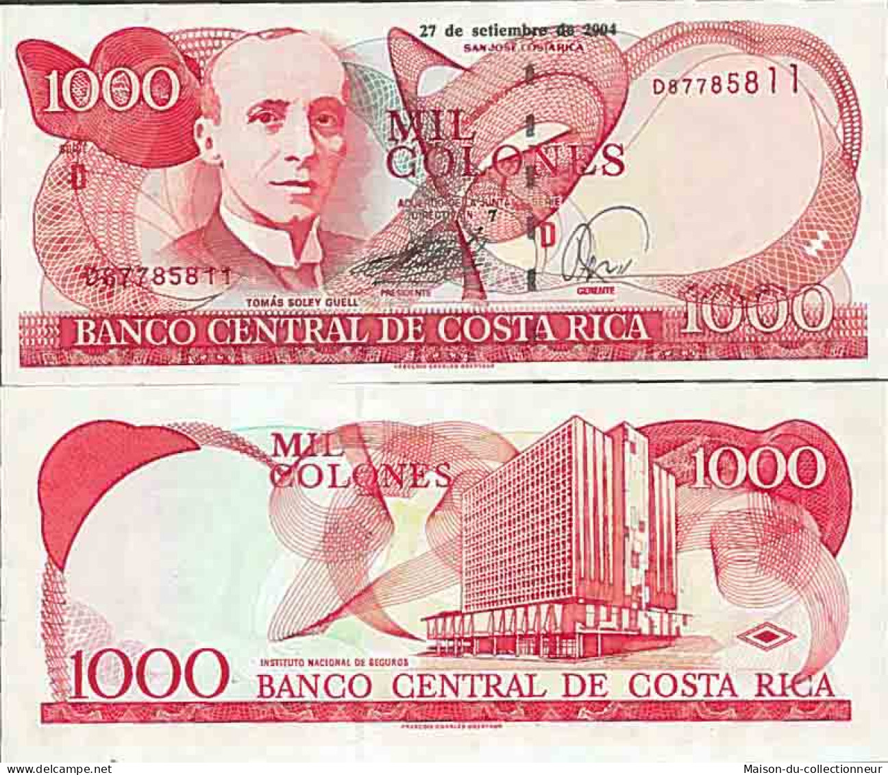 Billet De Banque Collection Costa Rica - PK N° 264 - 1000 Colones - Costa Rica