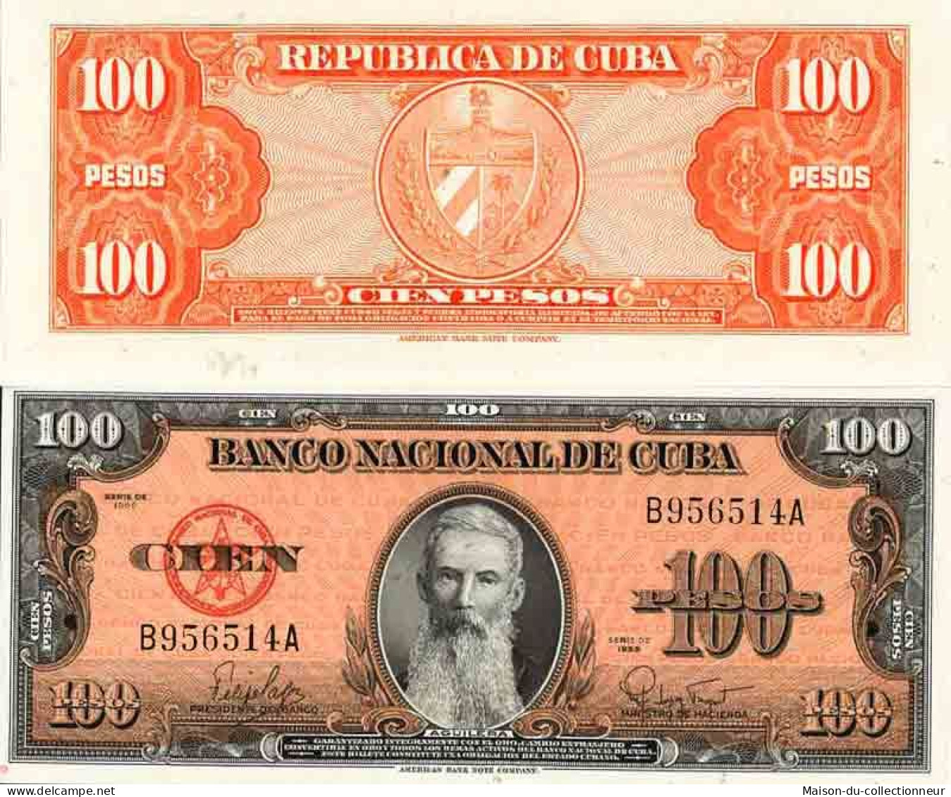 Billet De Banque Collection Cuba - PK N° 93 - 100 Pesos - Cuba