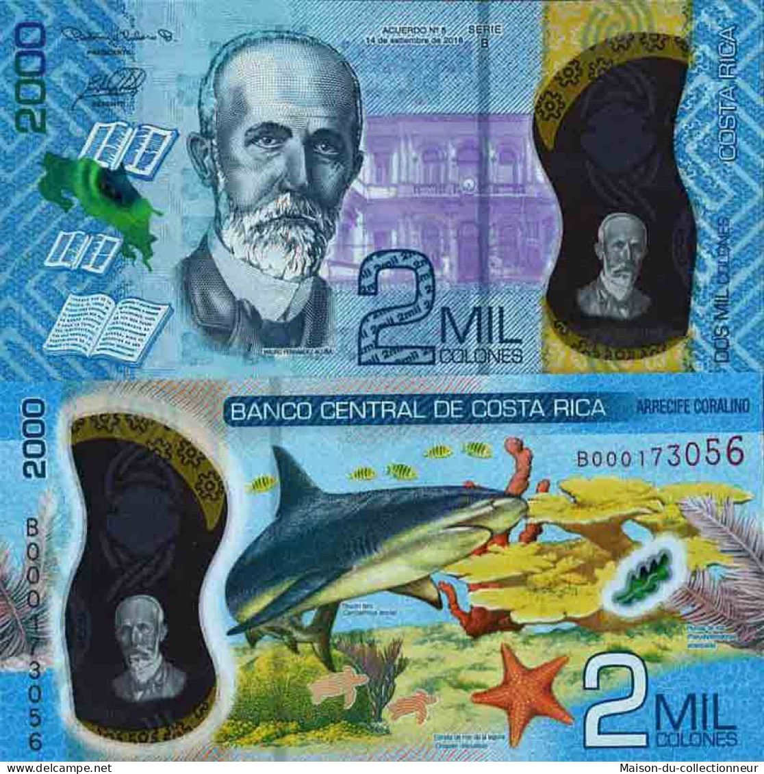 Billet De Banque Collection Costa Rica - W N° 281 - 2 000 Colones - Costa Rica