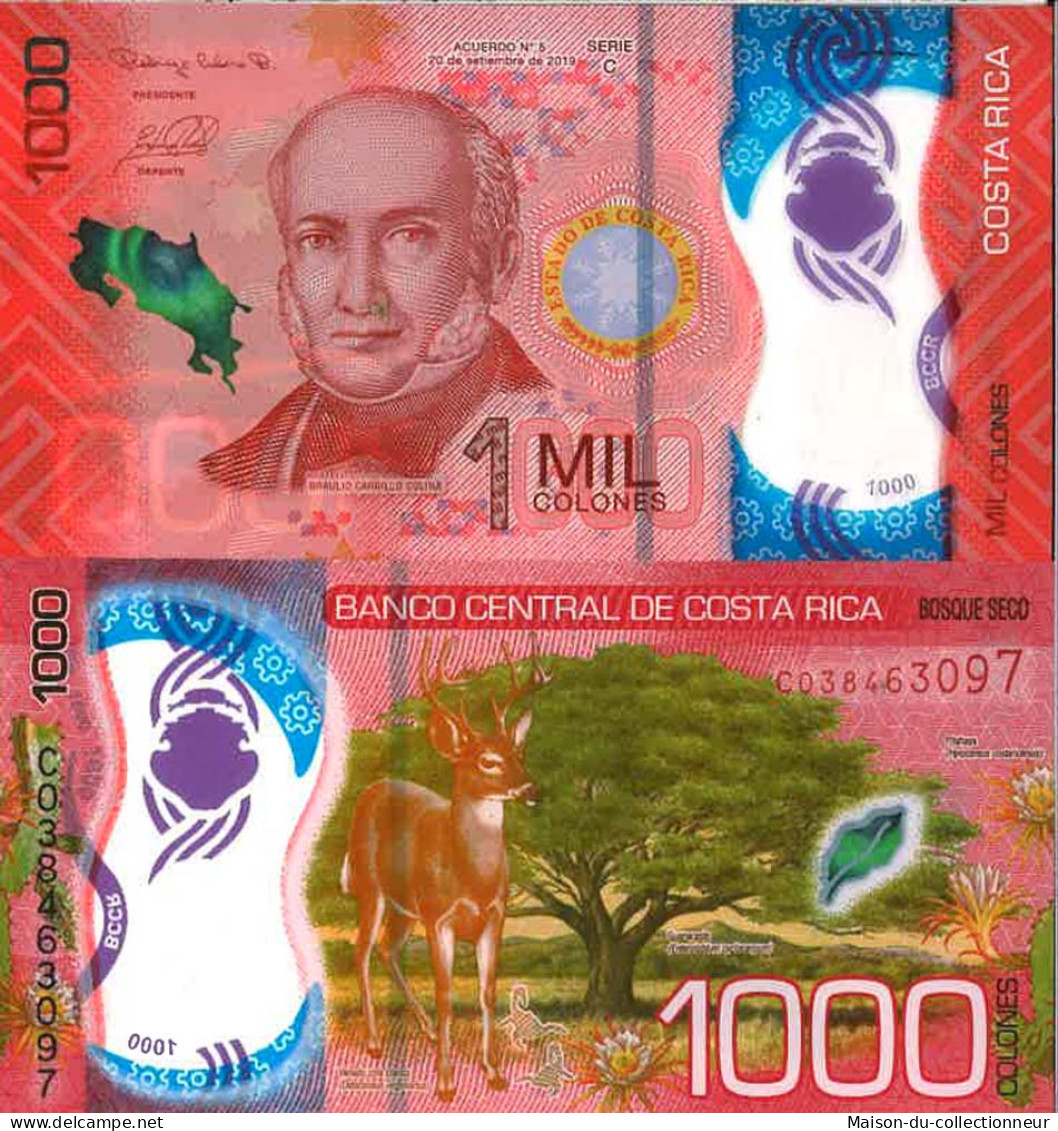 Billet De Banque Collection Costa Rica - W N° 280 - 1 000 Colones - Costa Rica