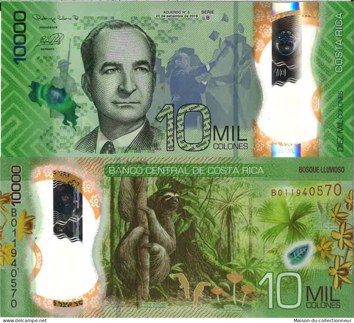 Billet De Banque Collection Costa Rica - W N° 283 - 10 000 Colones - Costa Rica