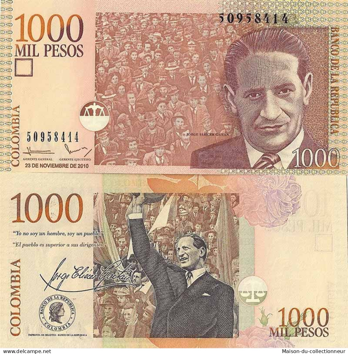 Billet De Banque Colombie Pk N° 456 - 1000 Pesos - Kolumbien