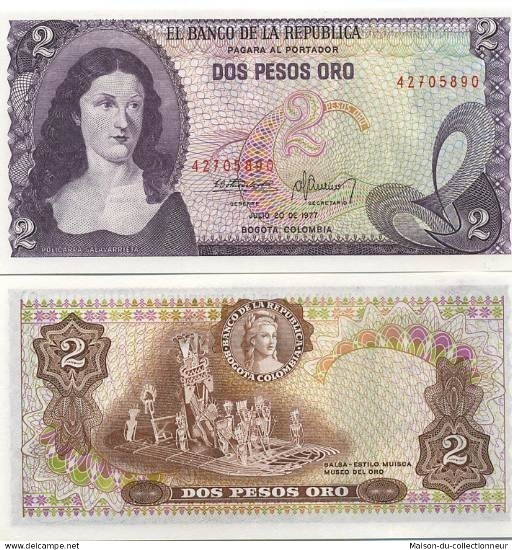 Billets Collection Colombie Pk N° 413 - 2 Pesos - Colombia