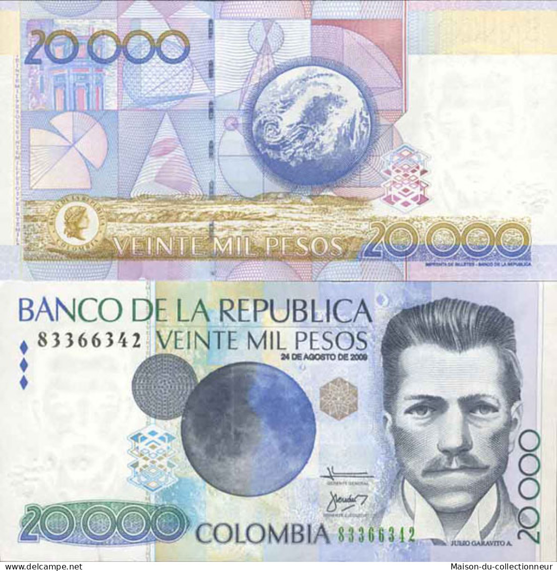 Billet De Banque Collection Colombie - PK N° 454 - 20 000 Pesos - Kolumbien
