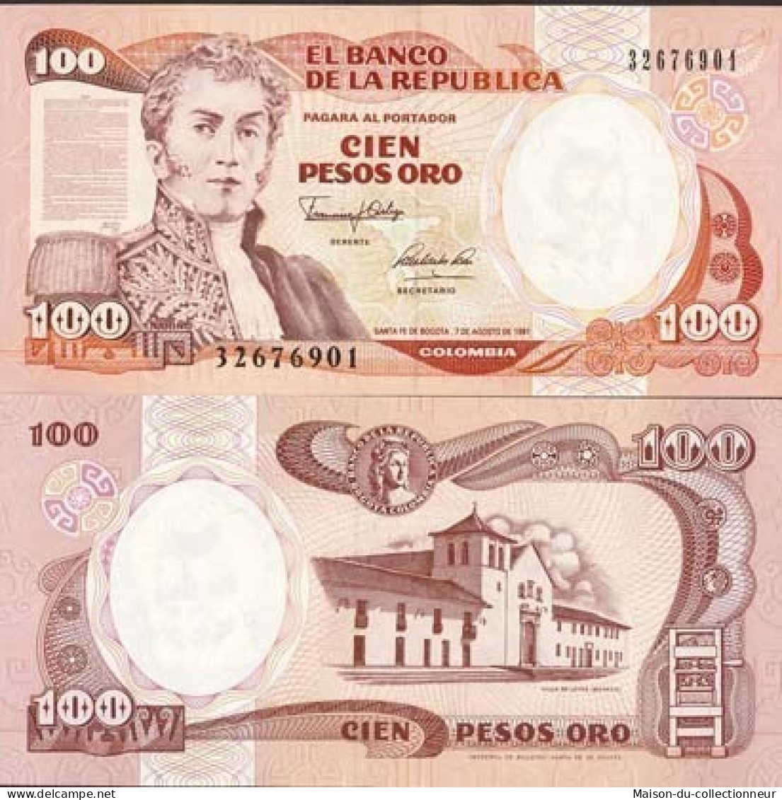 Billets Banque Colombie Pk N° 426 - 100 Pesos - Colombie