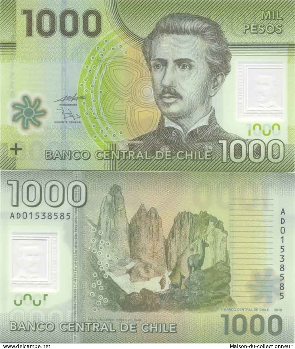 Billet De Collection Chili Pk N° 161 - 1000 Pesos - Chile