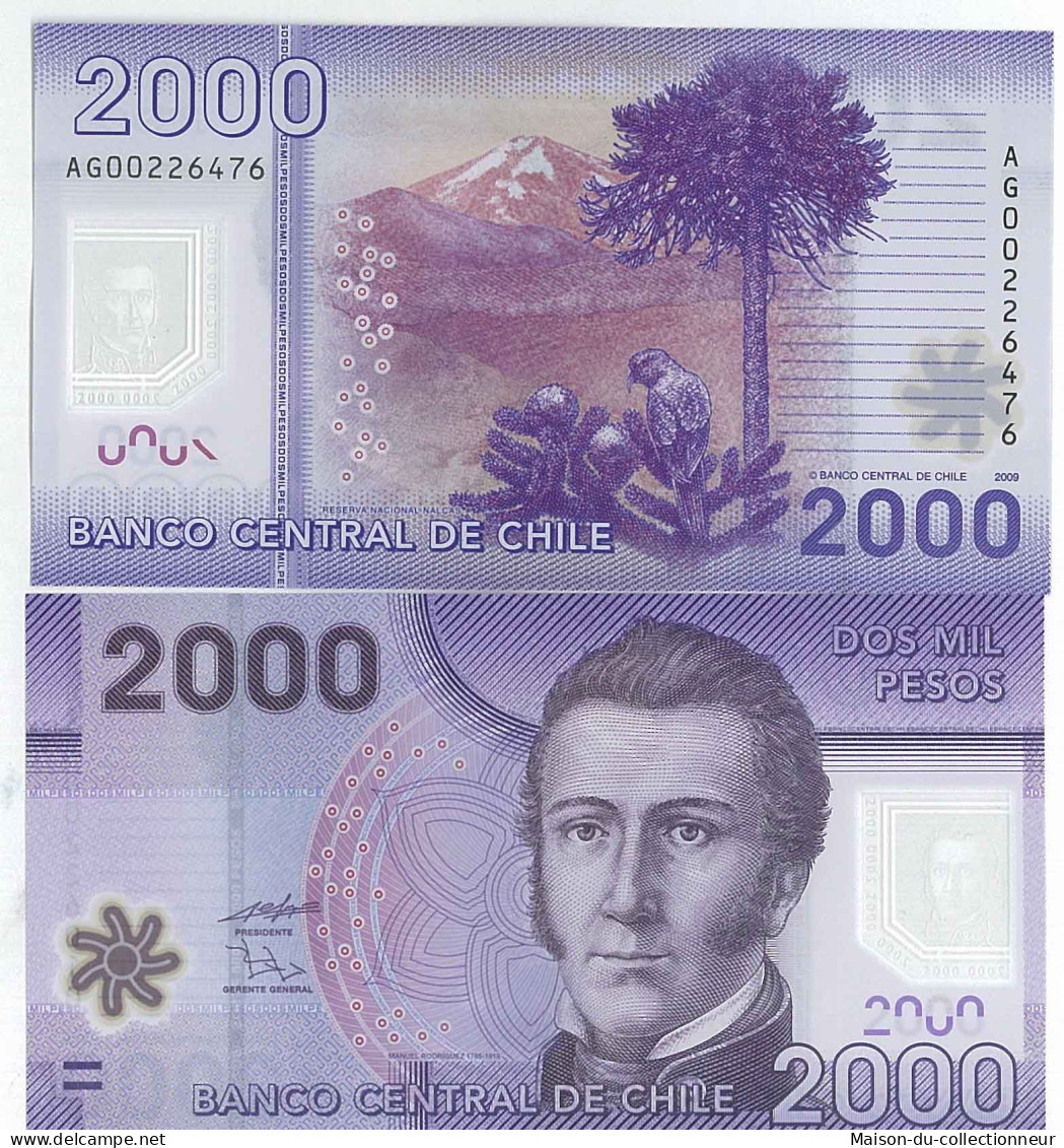 Billets Banque Chili Pk N° 162 - 2000 Pesos - Chile