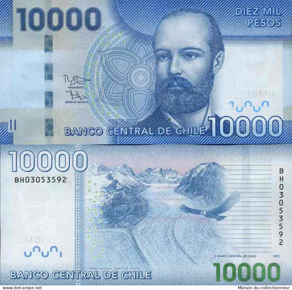 Billet De Banque Collection Chili - PK N° 164 - 10 000 Pesos - Chili