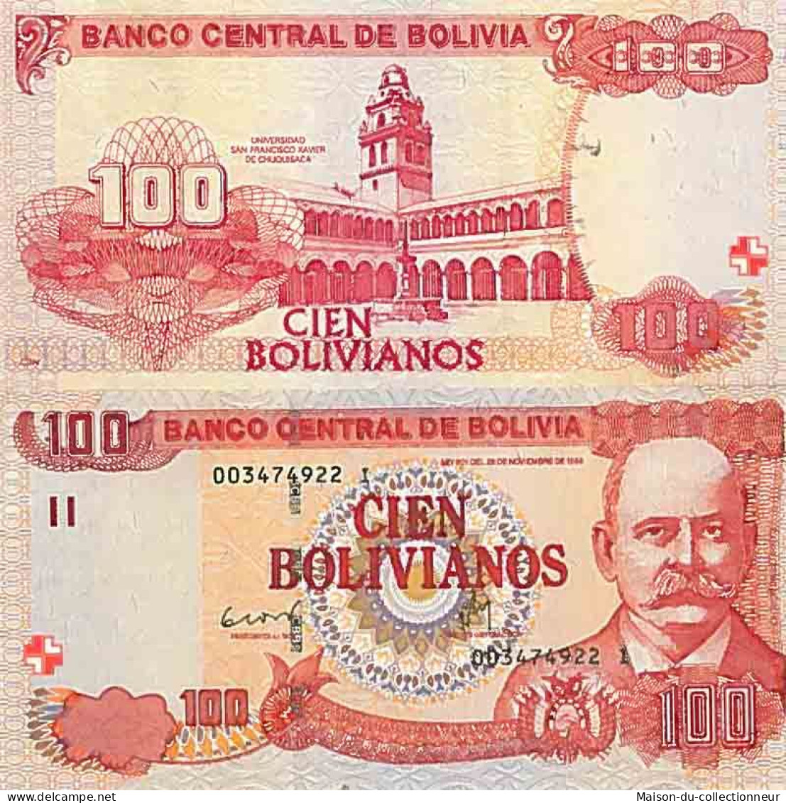 Billet De Banque Collection Bolivie - PK N° 236 - 100 Pesos - Bolivien