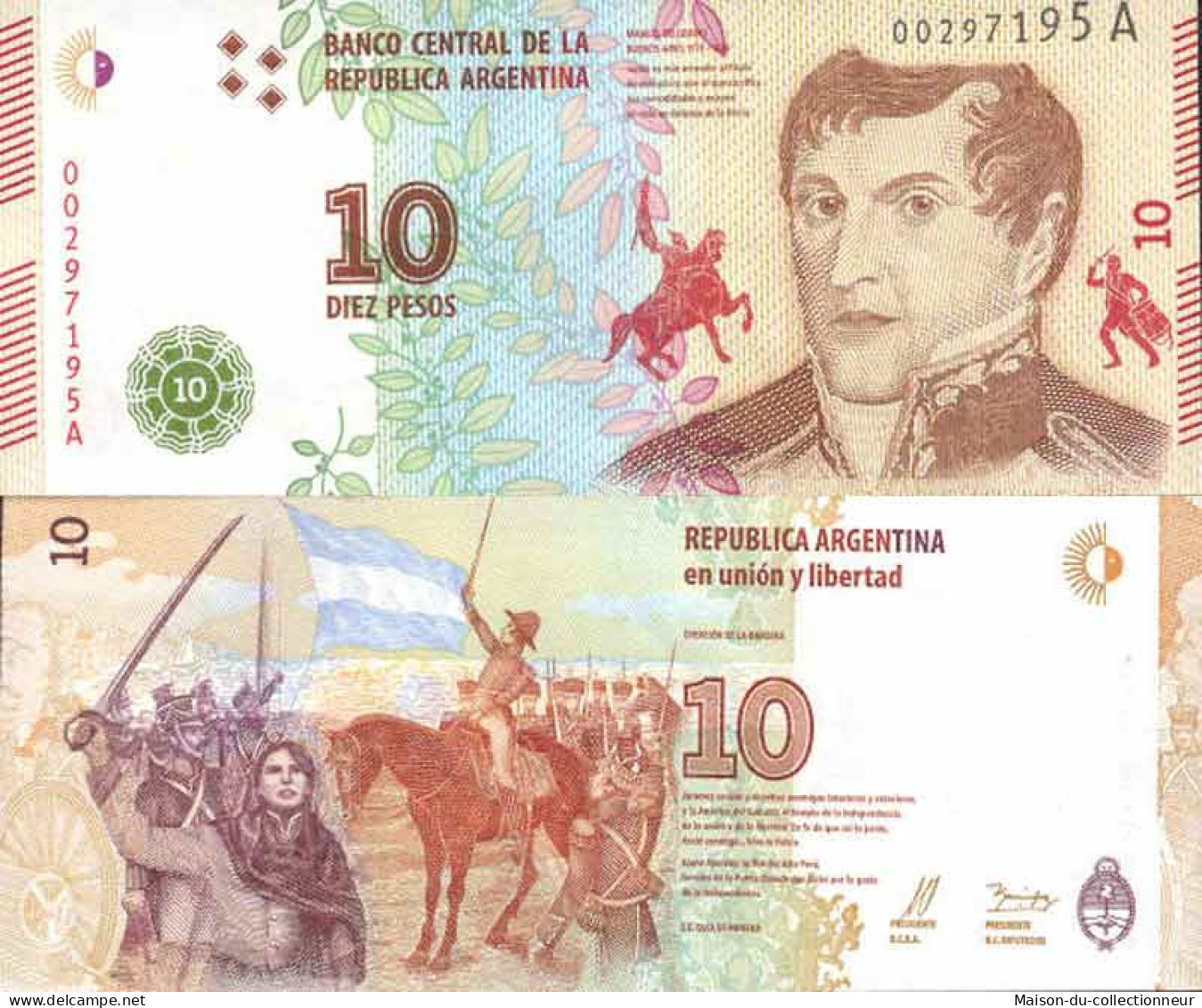 Billet De Banque Collection Argentine - PK N° 360 - 10 Pesos - Argentine