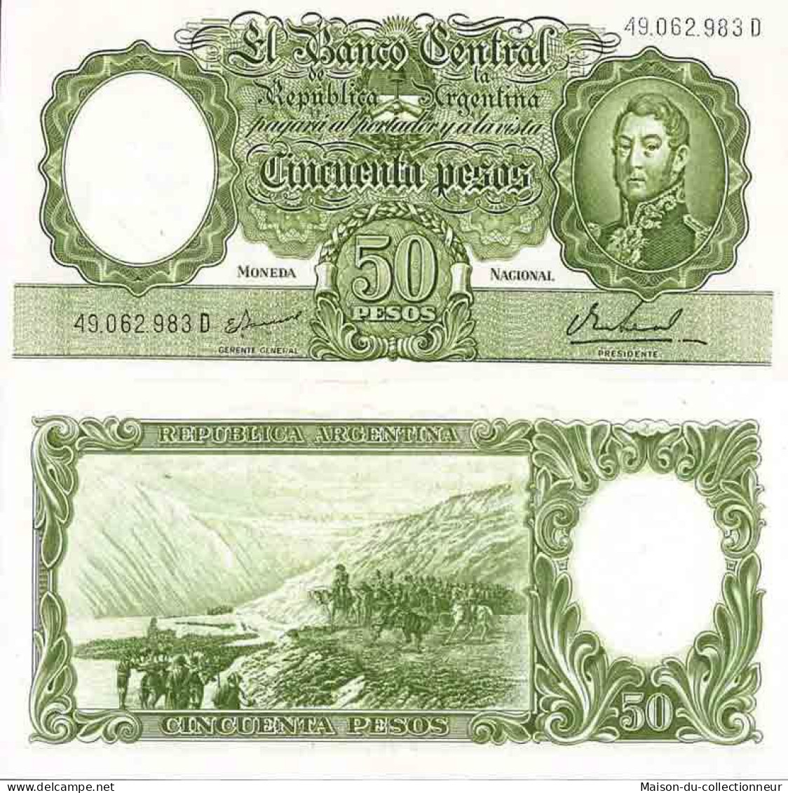Billet De Banque Collection Argentine - PK N° 276 - 50 Pesos - Argentine