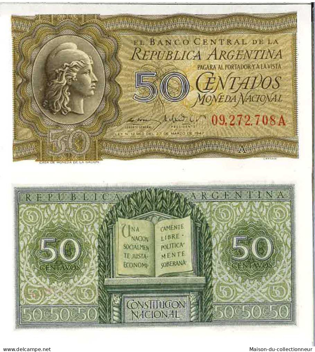 Billet De Banque Collection Argentine - PK N° 259 - 50 Pesos - Argentine