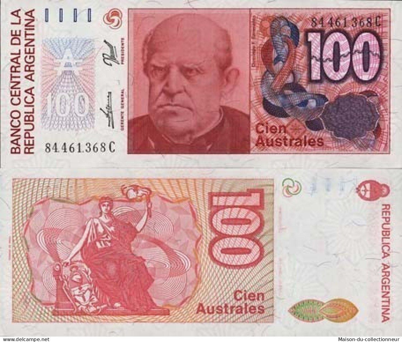 Billets Collection Argentine Pk N° 327 - 100 Australes - Argentine