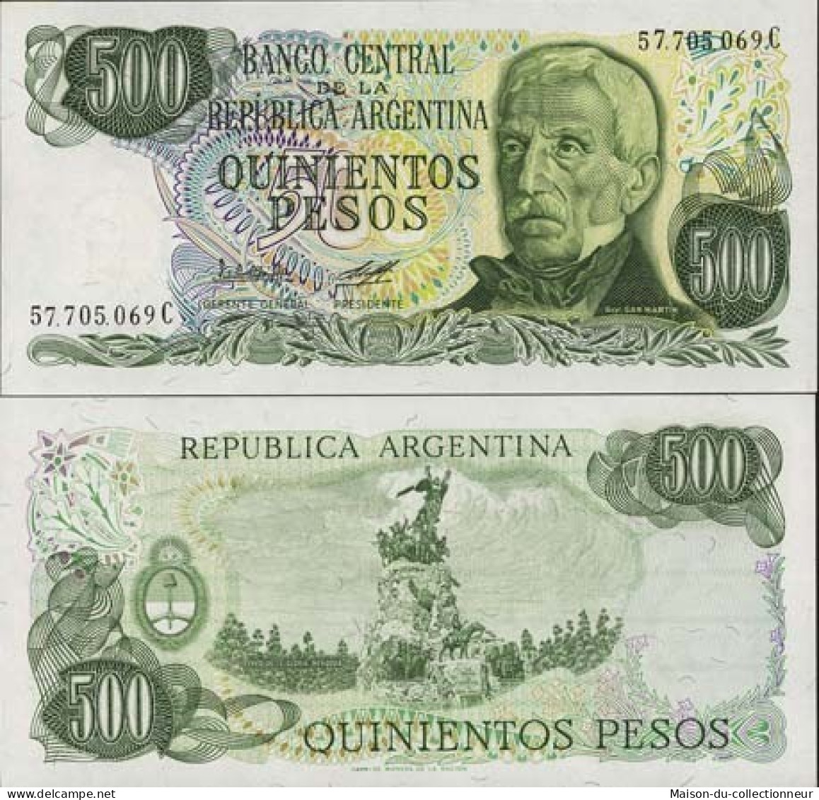 Billets Banque Argentine Pk N° 303 - 500 Pesos - Argentine