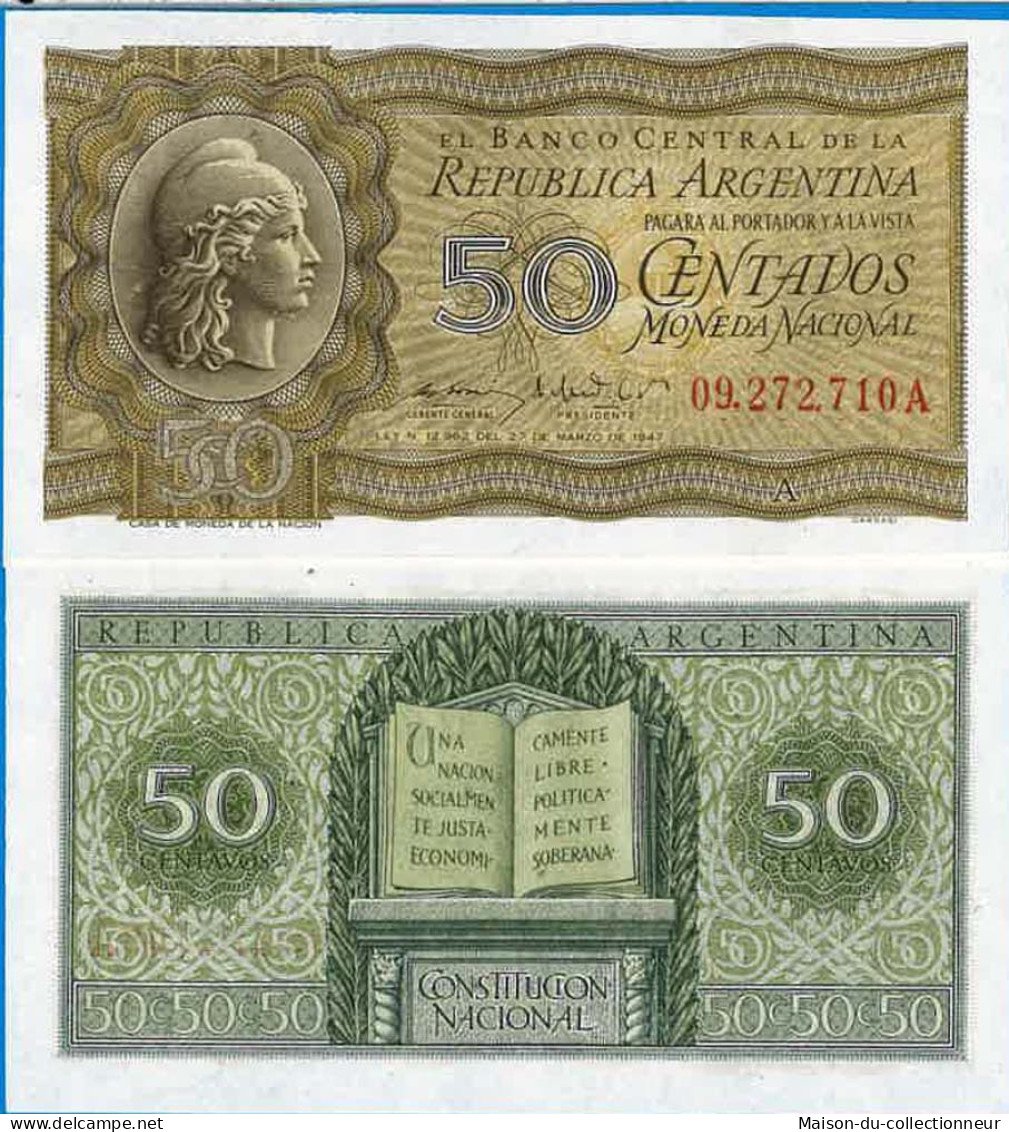 Billet De Banque Collection Argentine - PK N° 261 - 50 Centavos - Argentine