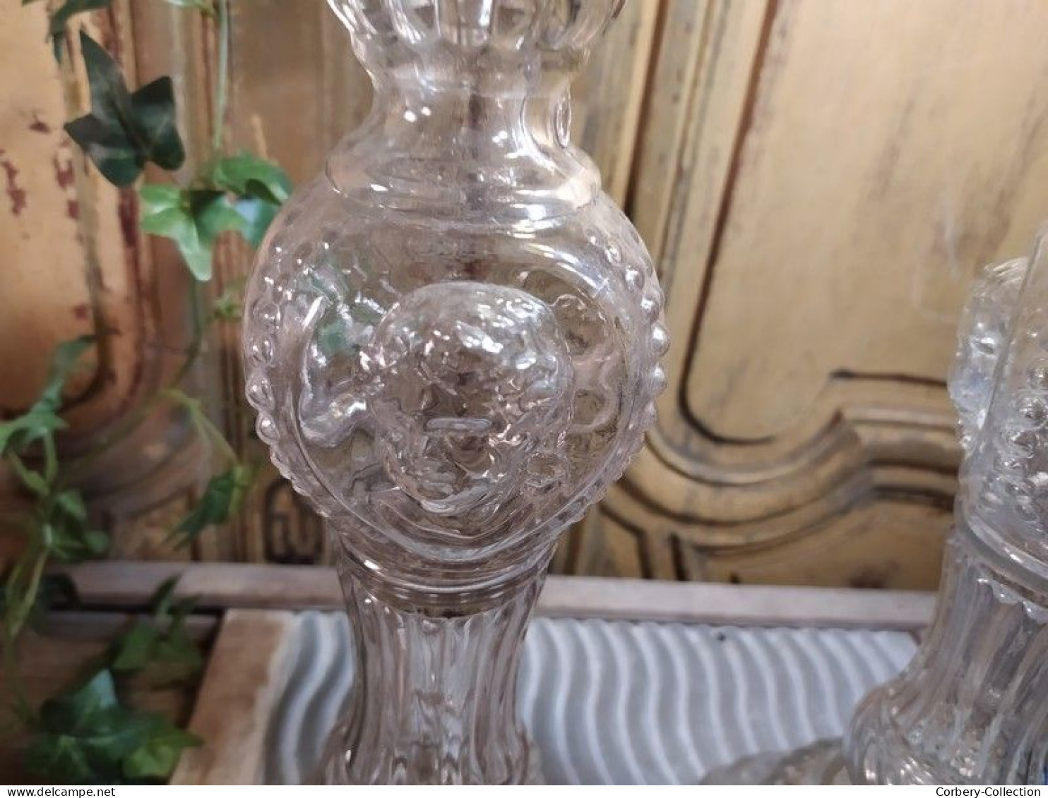 Anciens Grands Bougeoirs Chandelier Bouteilles Legras D&D Bte S.G.D.G / Candlestick