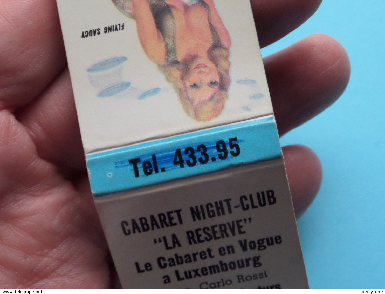 CABARET NIGHT-CLUB " LA RESERVE " à LUXEMBOURG > Flying Saucy ( Prop. Carlo Rossi ) Regal Batch C° USA ! - Werbeartikel