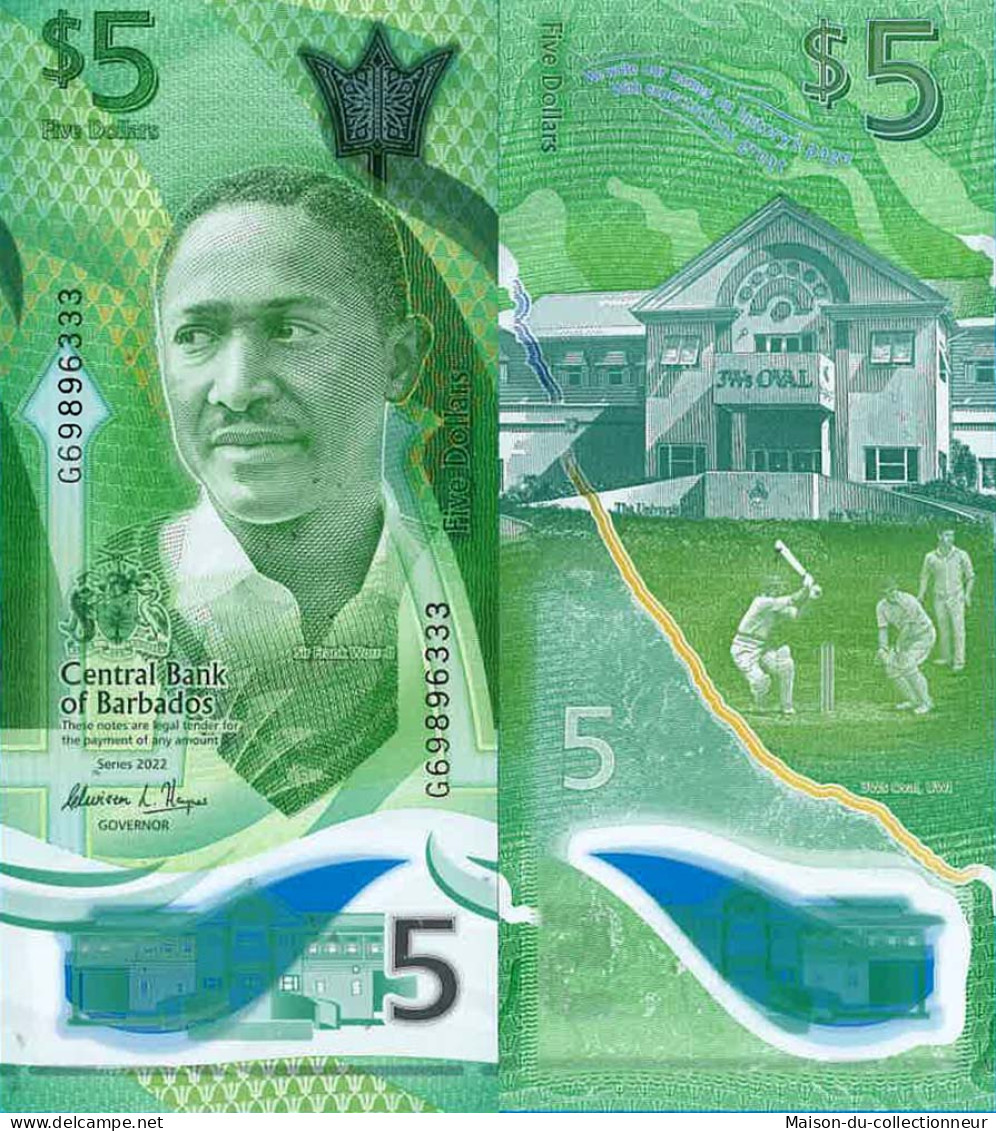 Billet De Banque Collection Barbade - W N° 81 - 5 Dollars - Barbados