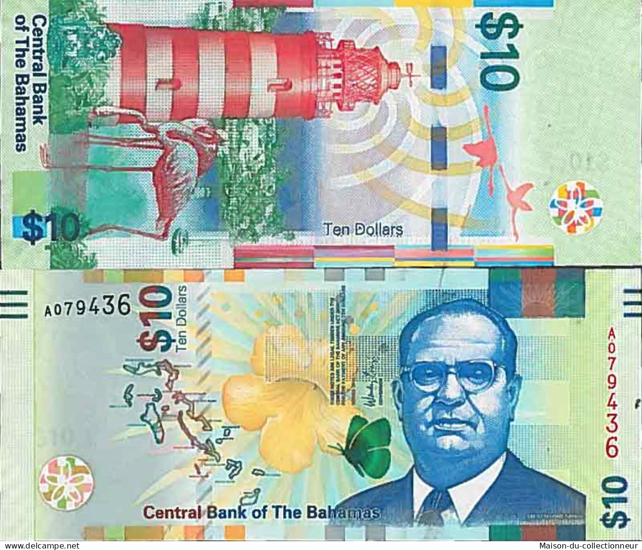 Billet De Banque Collection Bahamas - PK N° 79 - 10 Dollars - Bahama's