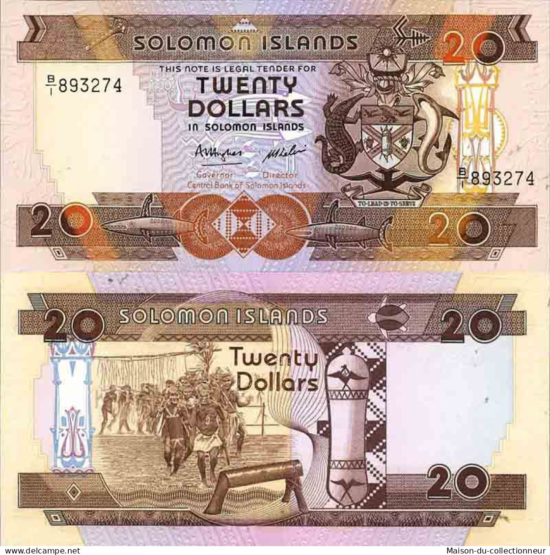 Billet De Banque Collection Salomon - PK N° 16 - 20 Dollars - Isla Salomon