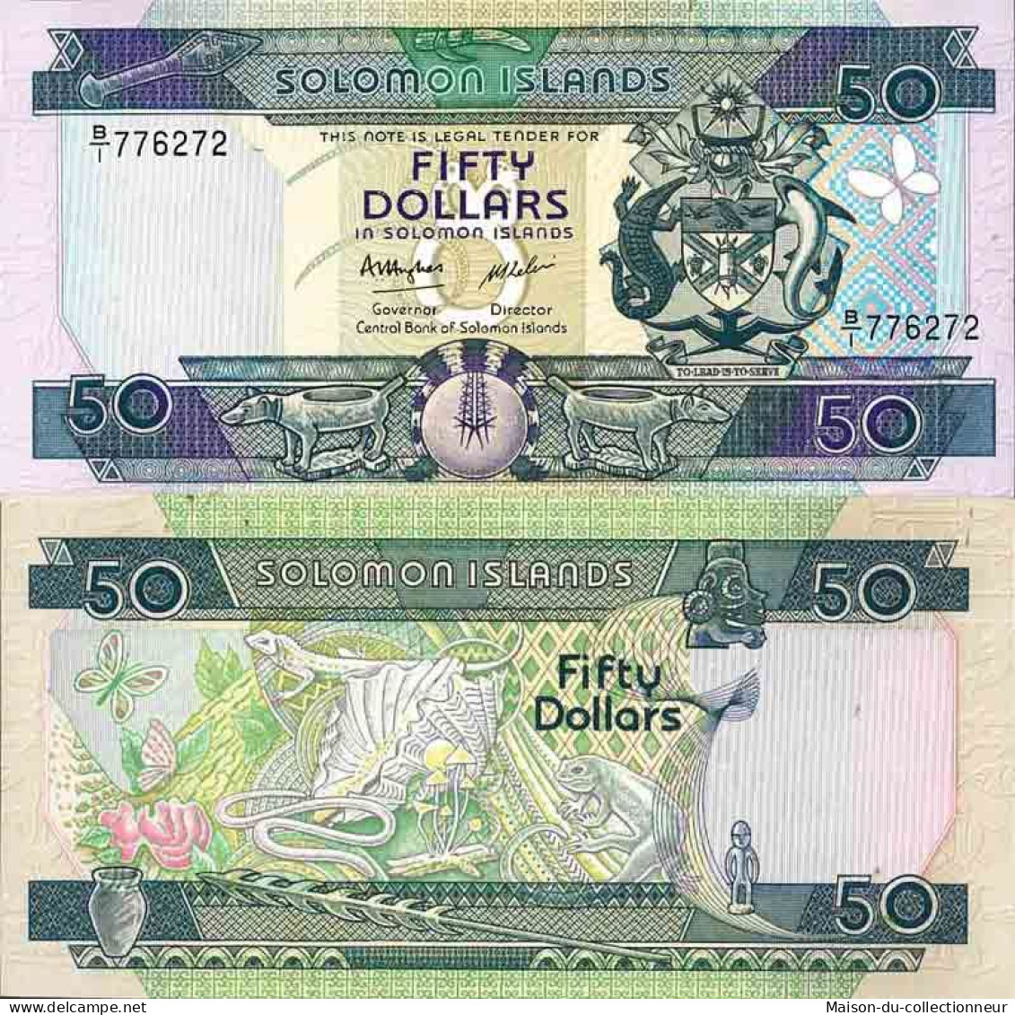 Billet De Banque Collection Salomon - PK N° 17 - 50 Dollars - Isla Salomon