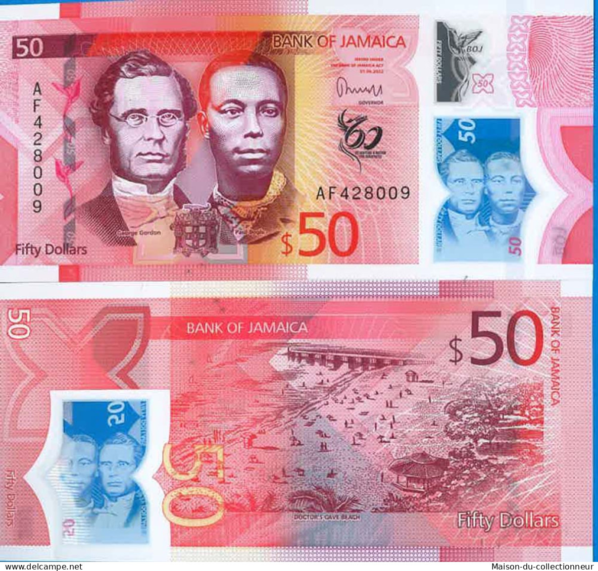 Billet De Banque Collection Jamaïque - W N° 96 - 50 Dollars - Jamaica