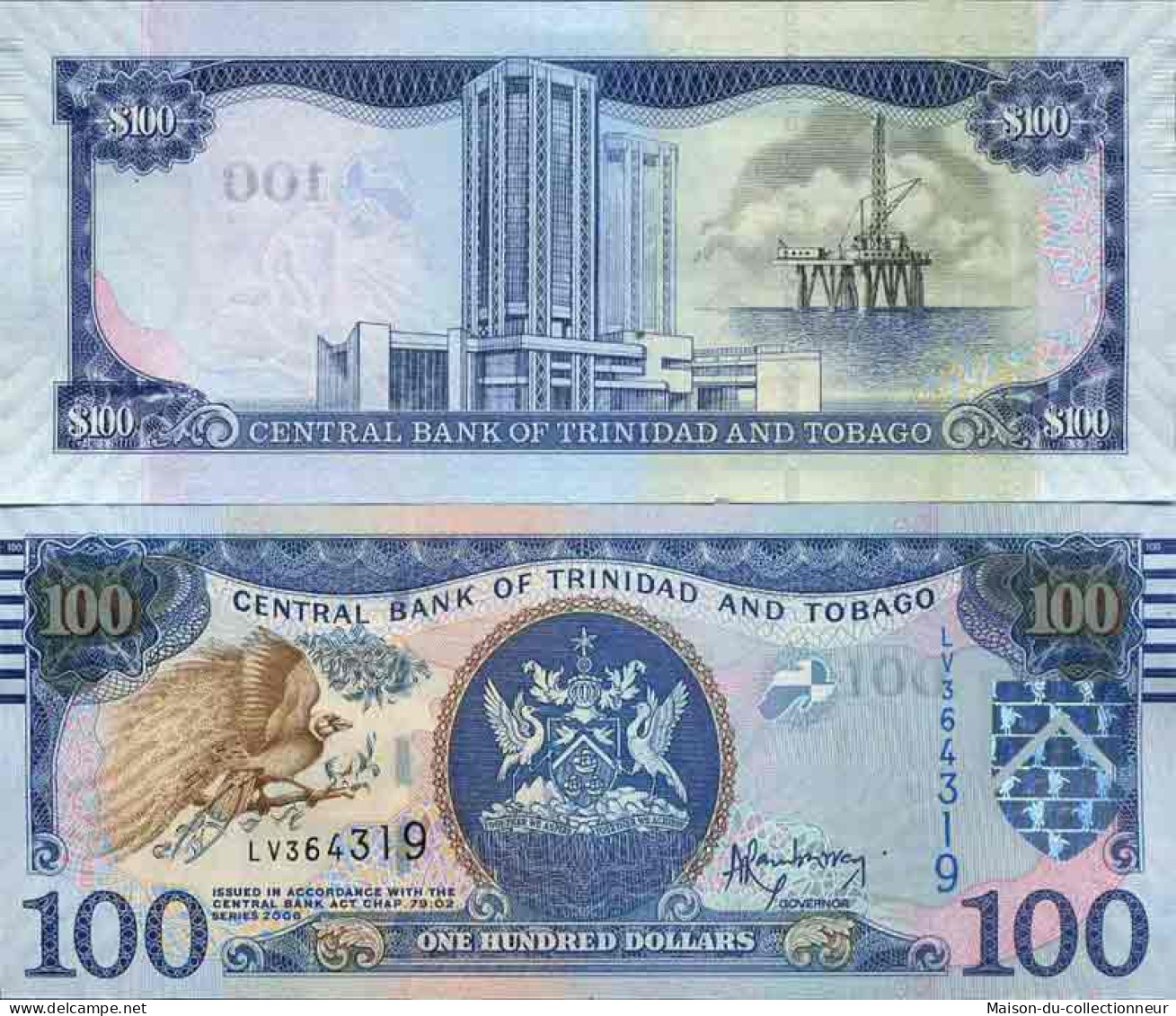 Billet De Banque Collection Trinite Et Tobago - PK N° 51 - 100 Dollars - Trinidad & Tobago