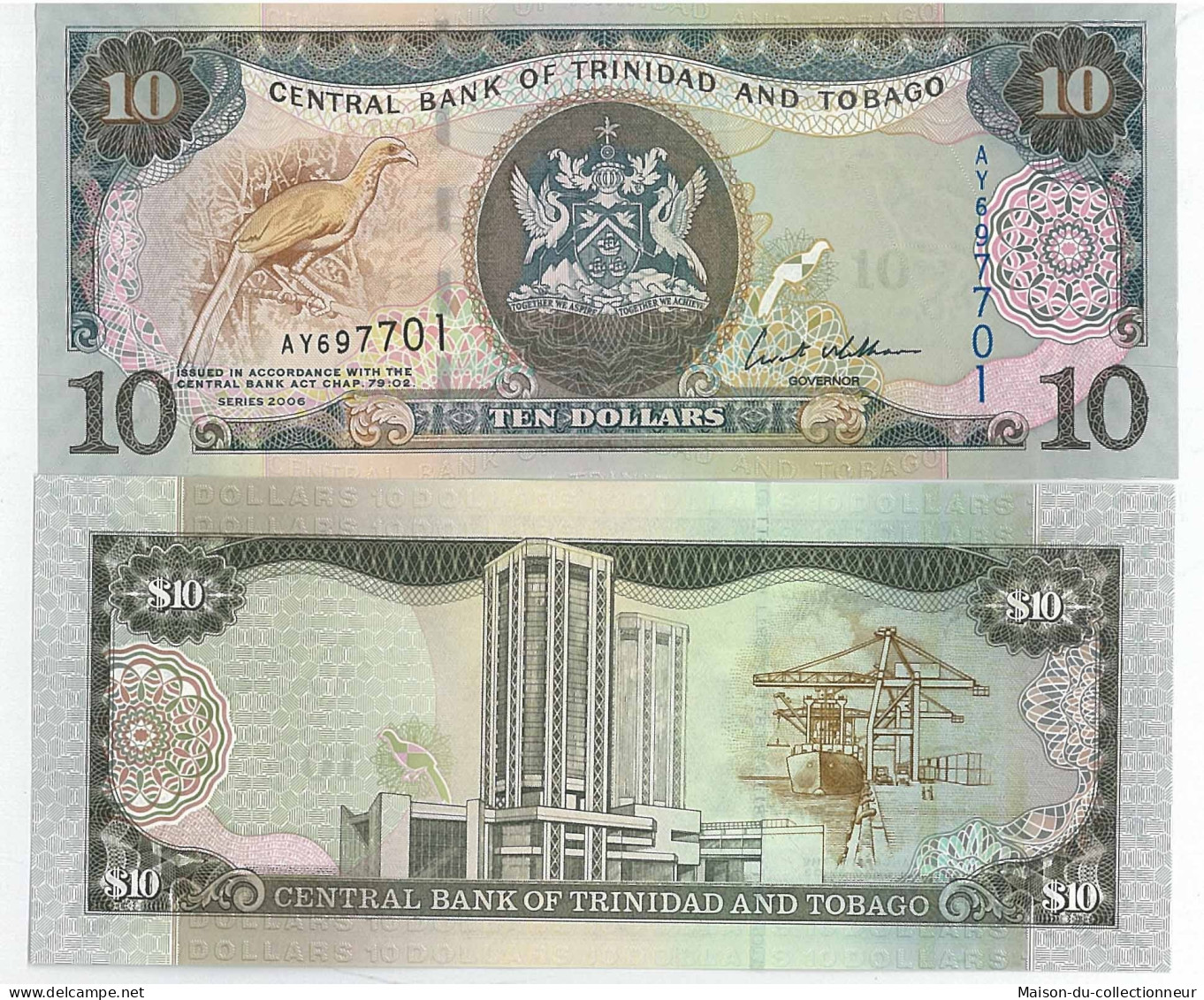 Billet De Banque Trinite Et Tobago Pk N° 57 - De 10 Dollars - Trinidad Y Tobago