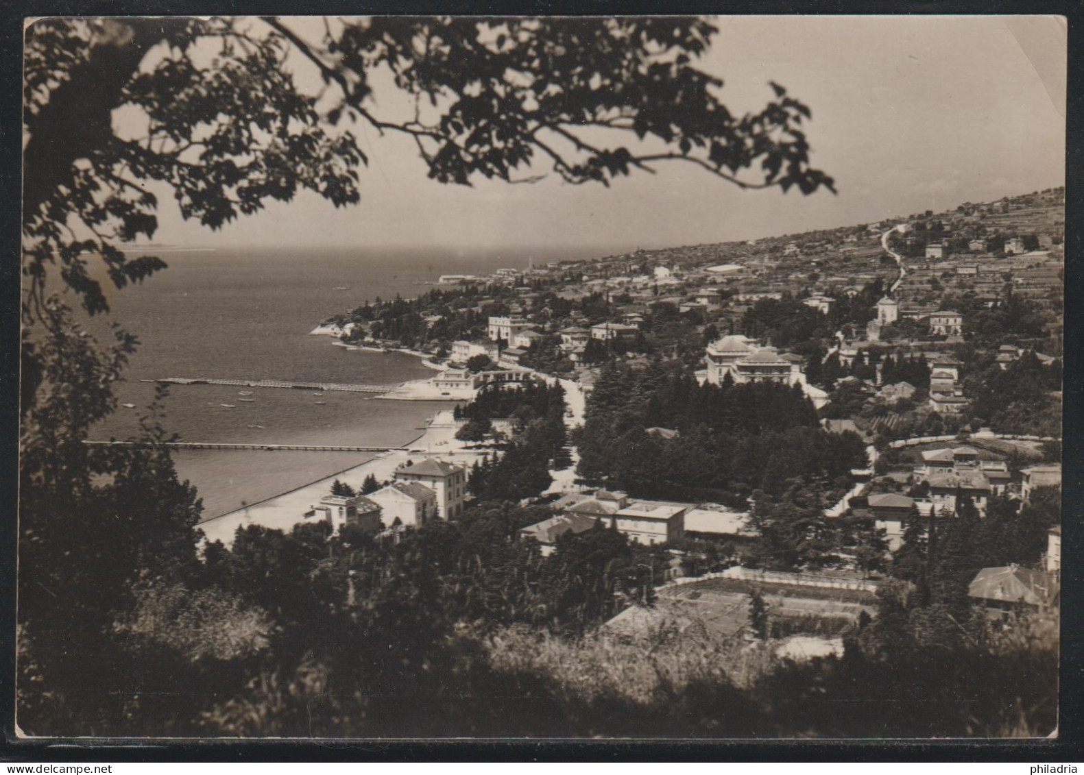 Triest B, 1952, Picture Postcard, Franked With 10 Din, From Portorož - Storia Postale