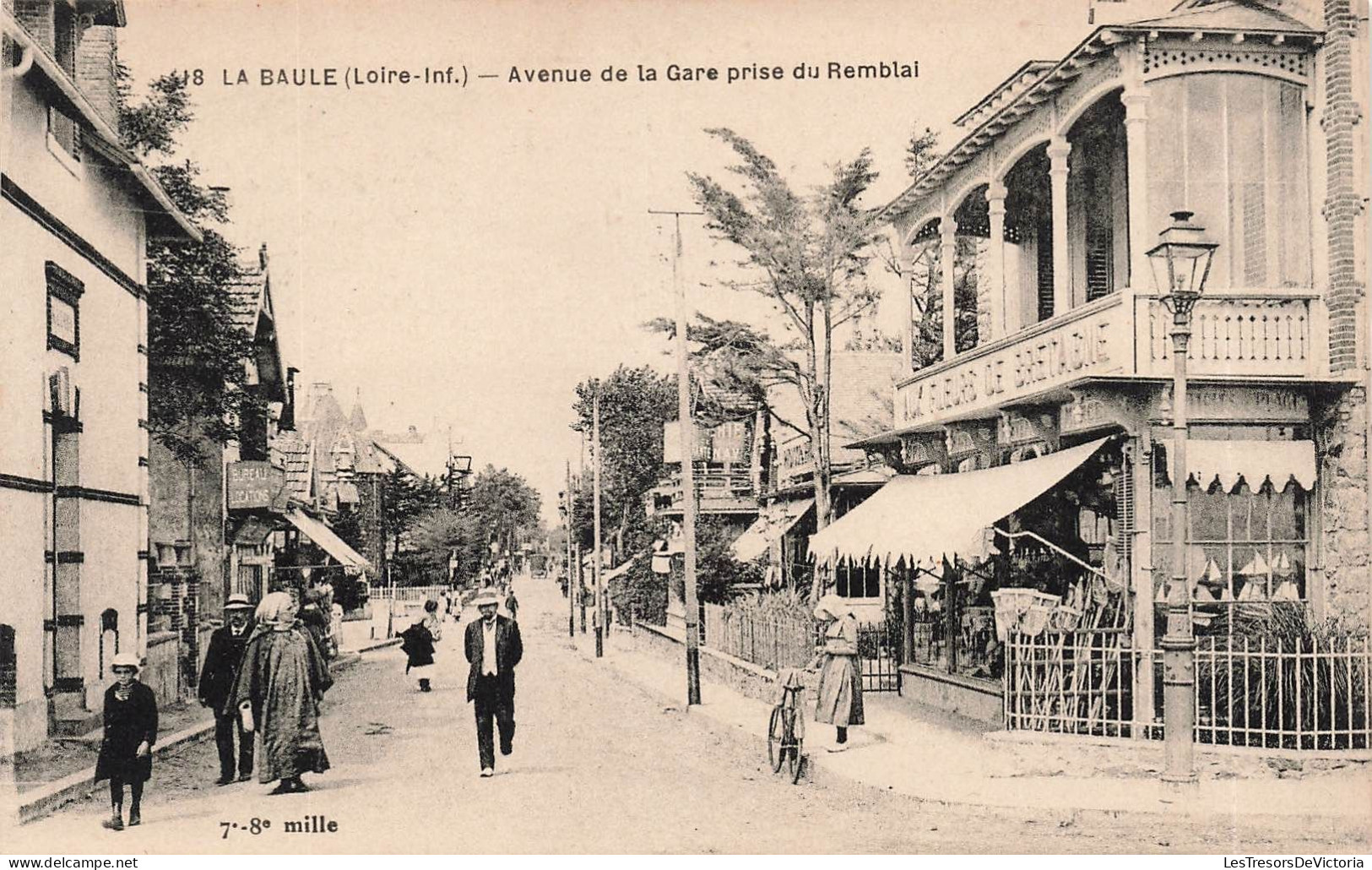 FRANCE - La Baule - Avenue De La Gare Prise Du Remblai - Carte Postale Ancienne - La Baule-Escoublac