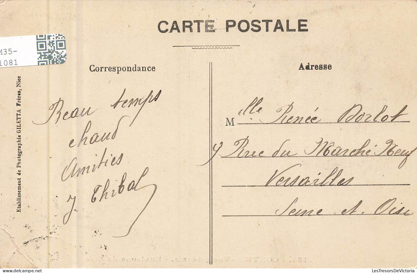 FRANCE - Contes - Vue Générale - Environs De Nice - Carte Postale Ancienne - Contes