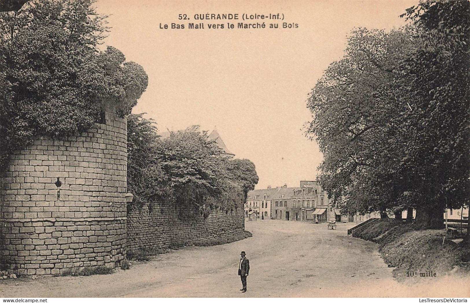 FRANCE - Guérande - Le Bas Mail Vers Le Marché Au Bois - Carte Postale Ancienne - Guérande