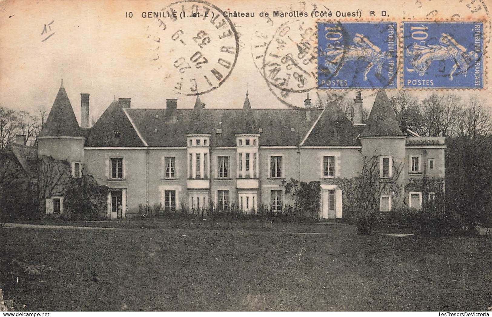 FRANCE - Genillé - Château De Marolles - Carte Postale Ancienne - Genillé