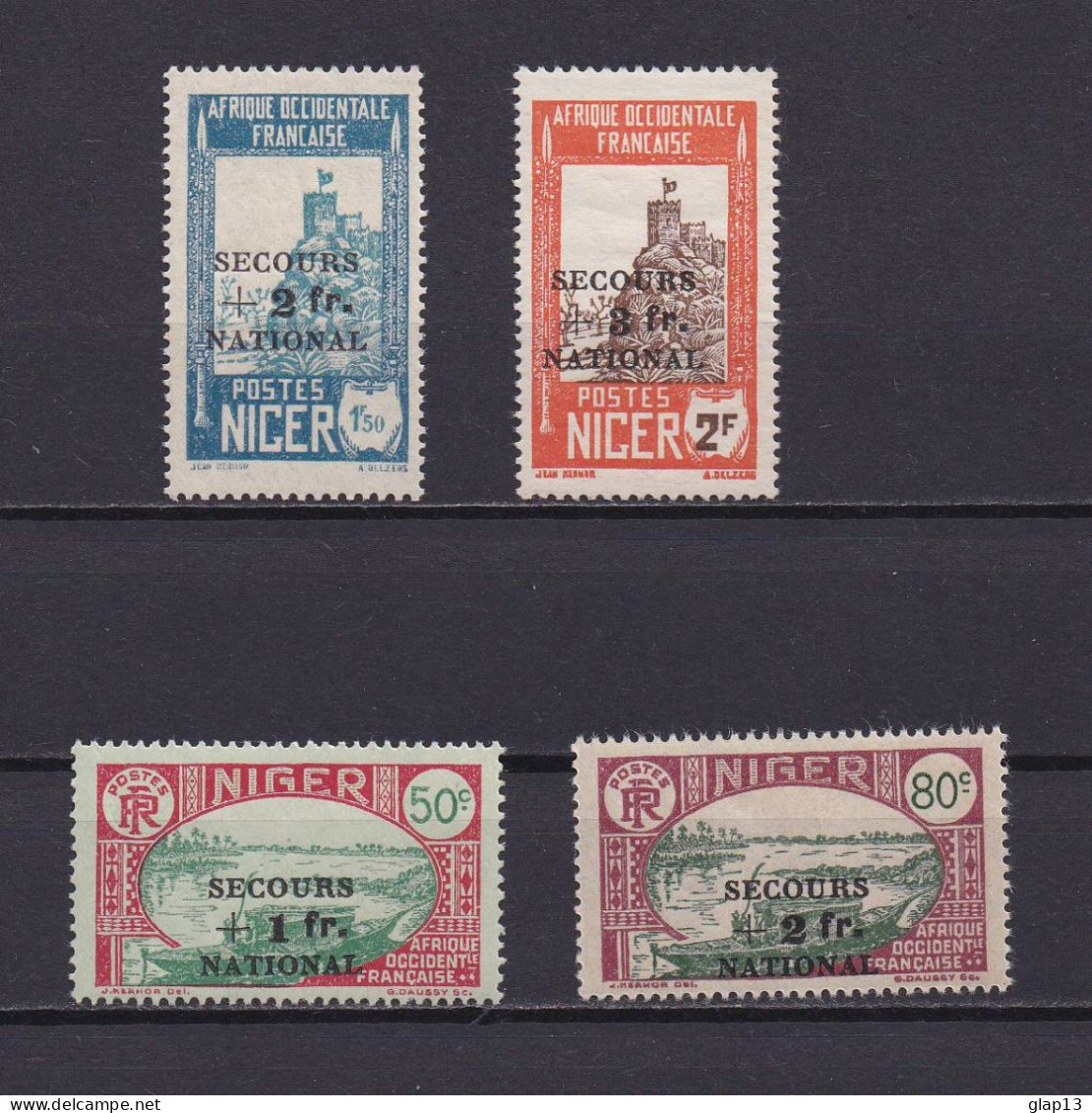 NIGER 1941 TIMBRE N°89/92 NEUF** SECOURS NATIONAL - Unused Stamps