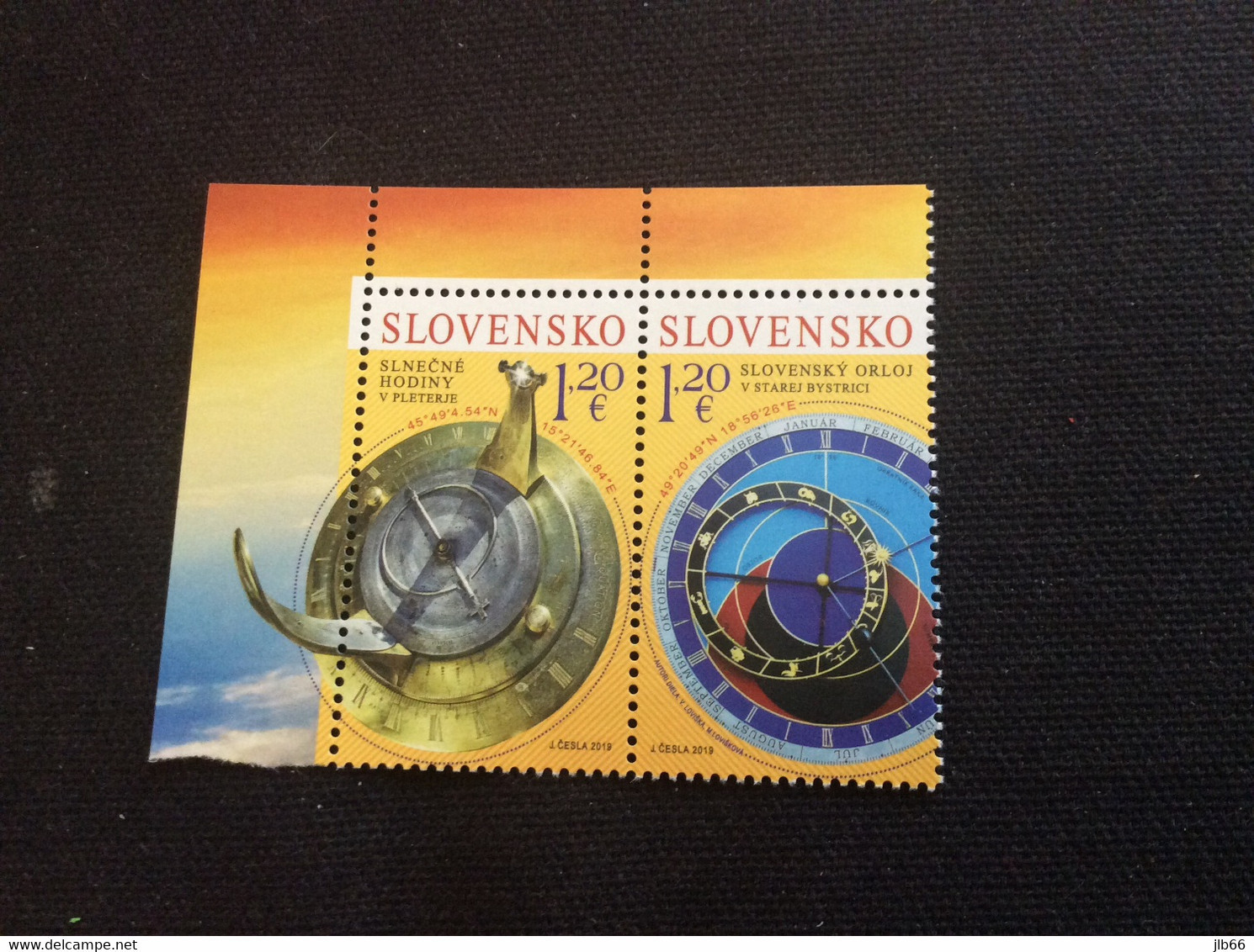 SK 2019 YT 761 762 ** Cadran Solaire Horloge Astronomique Joint Issue Avec Slovénie - Neufs