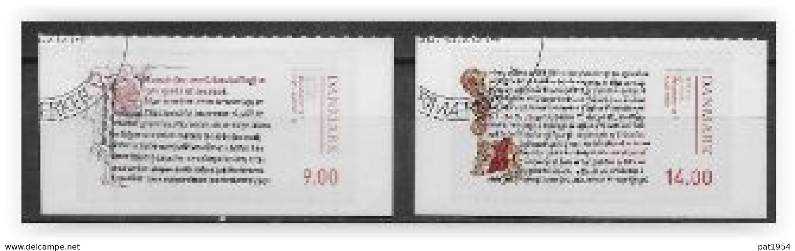 Danemark 2014 N°1765/1766 Oblitérés Manuscrits - Used Stamps