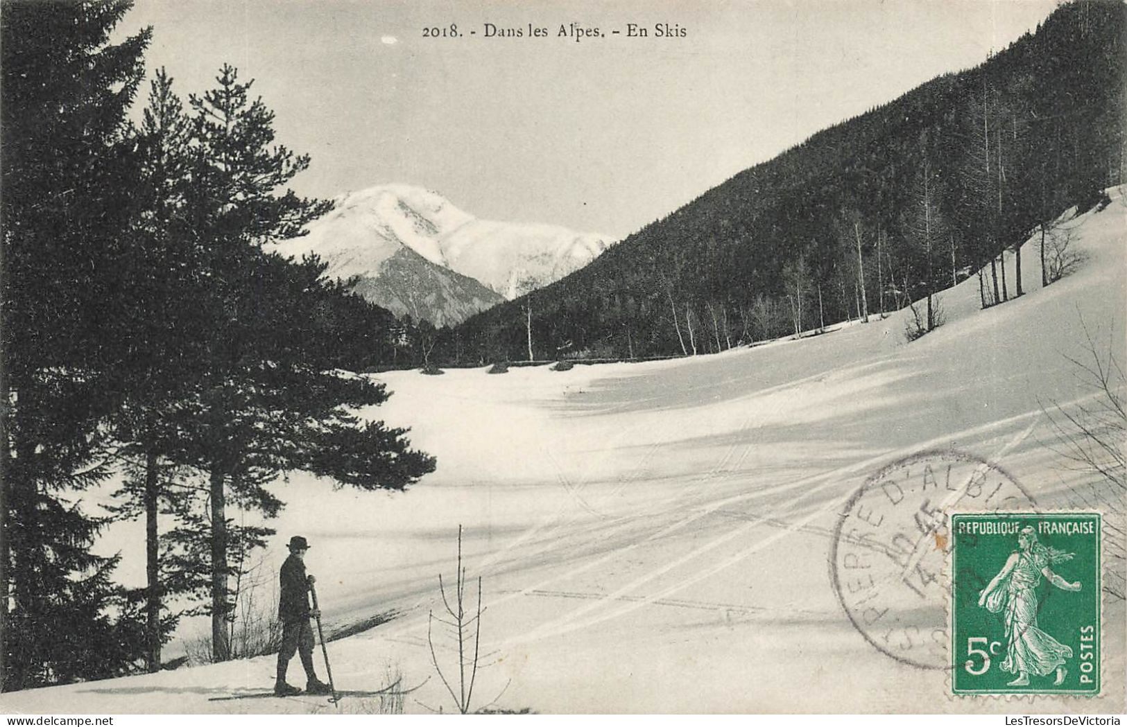 SPORTS - Dans Les Alpes - En Skis - Carte Postale Ancienne - Sonstige & Ohne Zuordnung