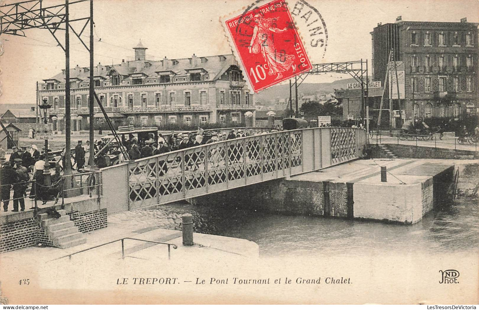 FRANCE - Le Tréport - Le Pont Tournant Et Le Grand Chalet - Carte Postale Ancienne - Le Treport