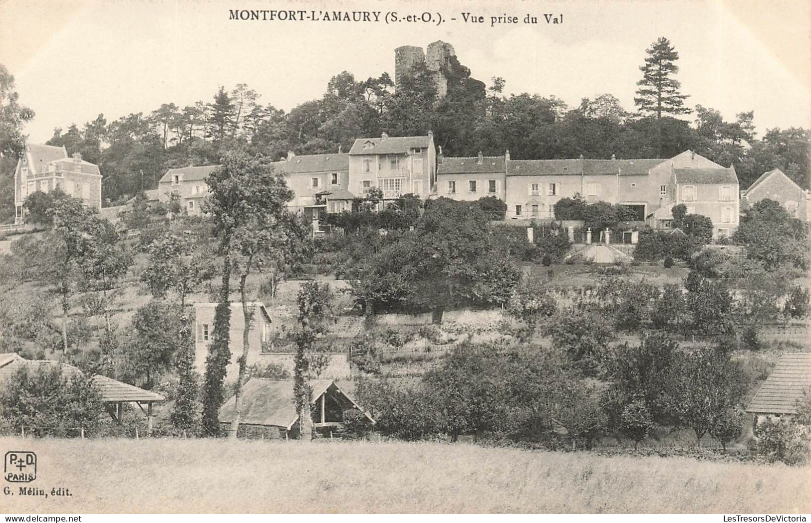 FRANCE -  Montfort L'Amaury - Vue Prise Du Val - Carte Postale Ancienne - Montfort L'Amaury