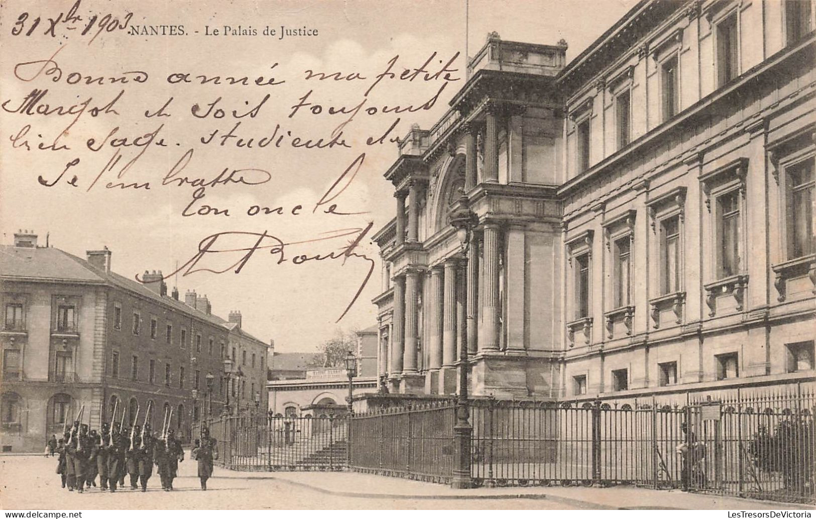 FRANCE - Nantes - Le Palais De Justice - Carte Postale Ancienne - Nantes
